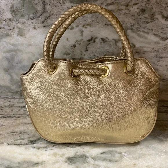 Michael Kors Metallic Gold Shoulder Bag - Picture 2 of 9